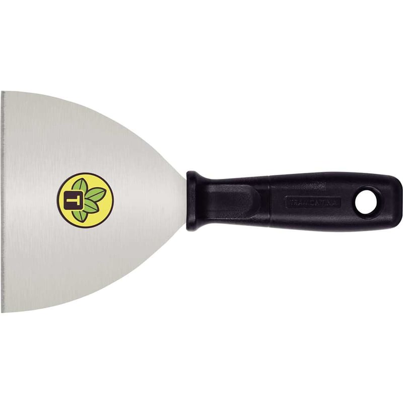 Espátula de aço tipo betumadeira, 12 cm, com cabo plástico, 77396125