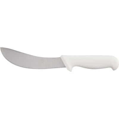 Faca para carne, 15 cm, refile aéreo curva estreita inox, cabo branco, BKW206-6