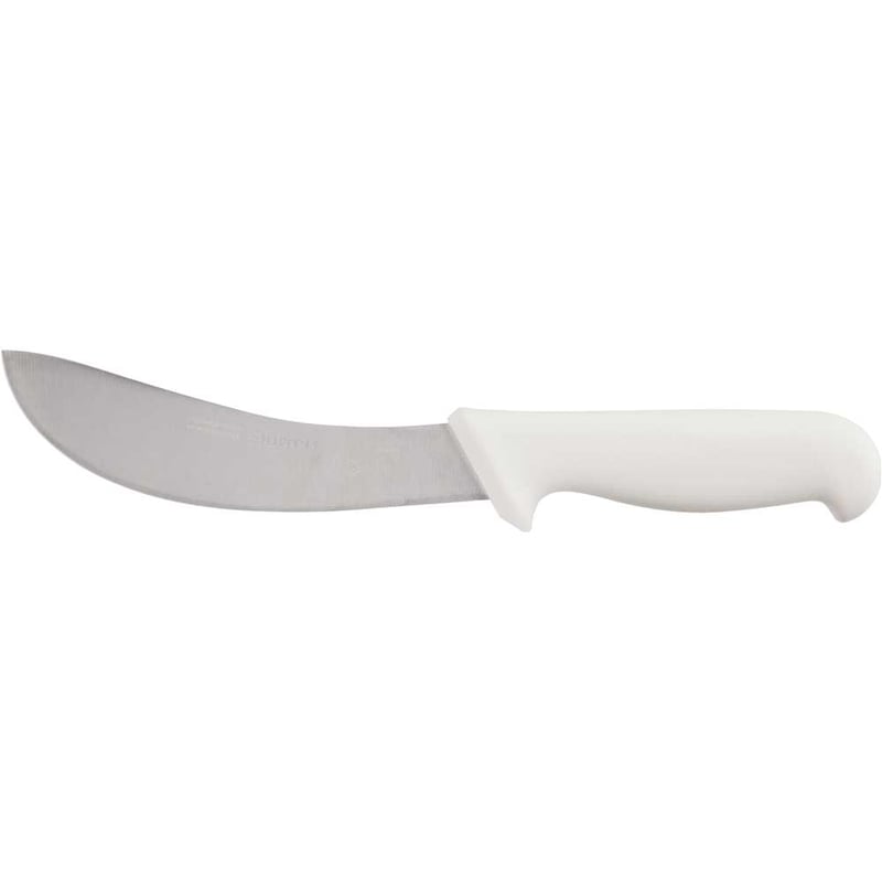 Faca para carne, 15 cm, refile aéreo curva estreita inox, cabo branco, BKW206-6