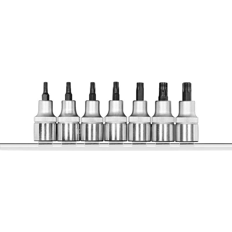 Jogo de soquetes hexalobular, encaixe de 1/2", 7 peças, R62458107