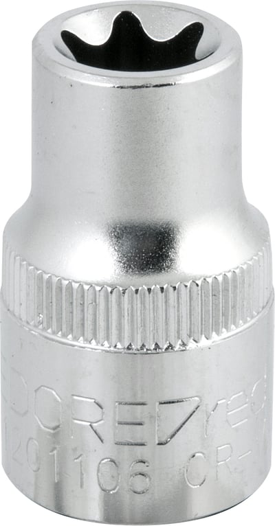 Soquete hexalobular fêmea, com encaixe 1/2", TX E16