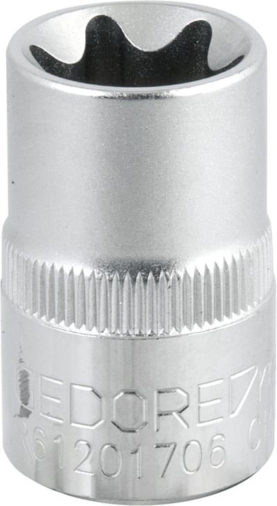 Soquete hexalobular fêmea, com encaixe 1/2", TX E20