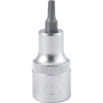 Soquete hexalobular macho, com encaixe de 1/2", TX T-20