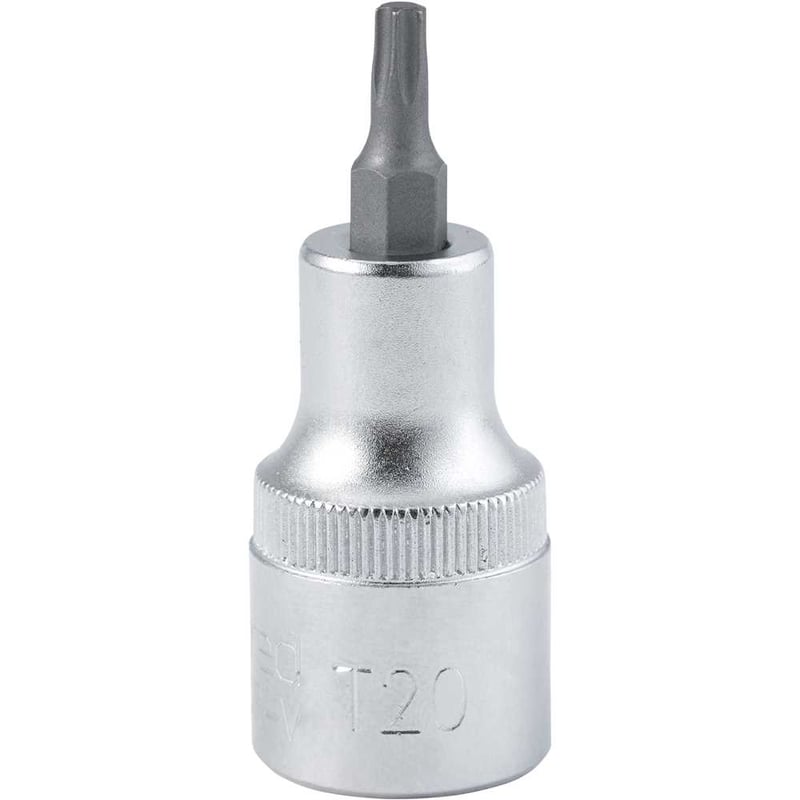 Soquete hexalobular macho, com encaixe de 1/2", TX T-20