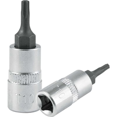 Soquete hexalobular macho, com encaixe de 1/4", TX T-10