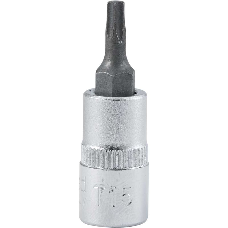 Soquete hexalobular macho, com encaixe de 1/4", TX T-15