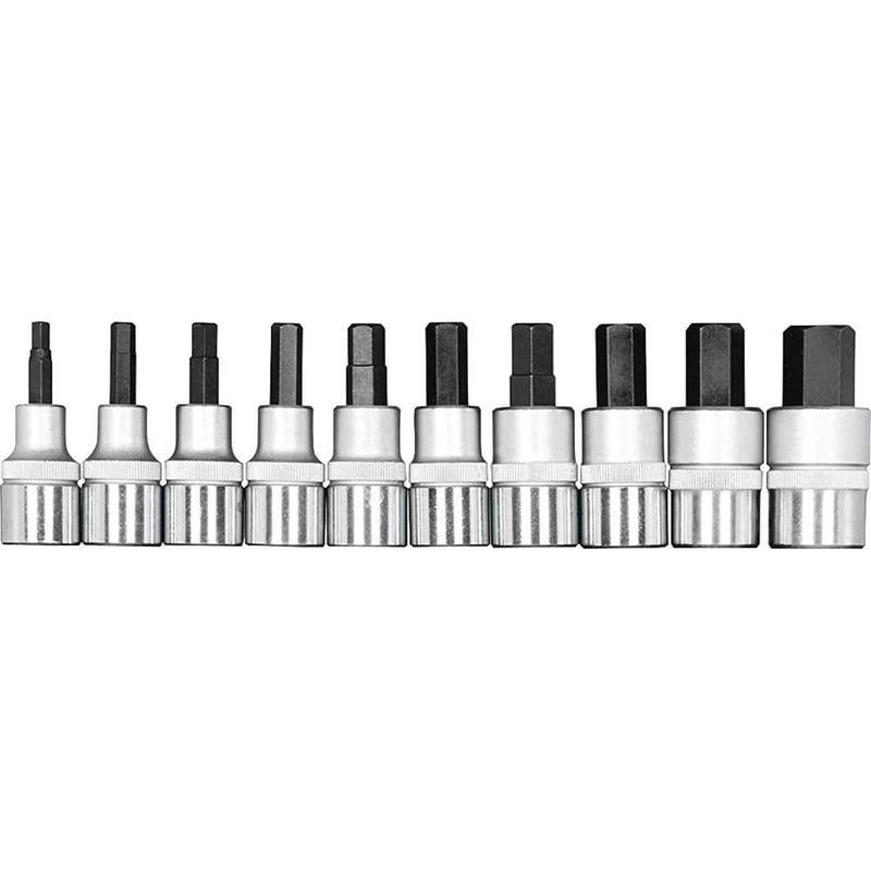 Jogo de soquetes allen, encaixe 1/2", 5 mm a 17 mm, R62558010