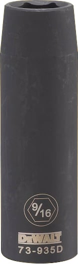 Soquete sextavado de impacto, longo, encaixe 1/2", 9/16", DWMT73935OSP