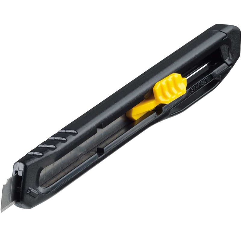 Estilete retrátil com trava automática, 1 lâmina de 9 mm, corpo plástico, STHT10322-840