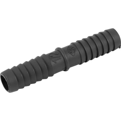 Emenda, união interna para mangueira 1/2", polipropileno preto, UN51N, REBOUÇAS