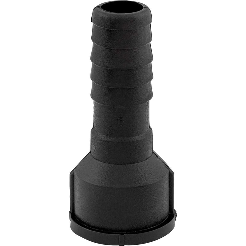 Adaptador com rosca interna para mangueira, 3/4", polipropileno preto, AD60N, REBOUÇAS