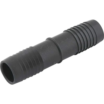 Emenda, união interna para mangueira 1.1/2", polipropileno preto, UN57N, REBOUÇAS