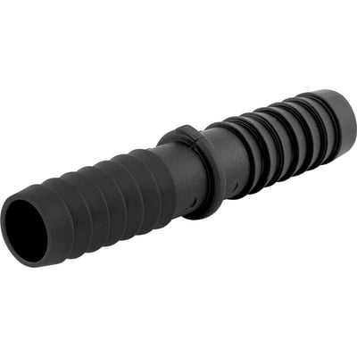 Emenda, união interna para mangueira 3/8", polipropileno preto, UN50N, REBOUÇAS