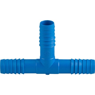 Emenda tipo T, interna tripla para mangueira de irrigação, 1/2" polipropileno azul, T57ZN, REBOUÇAS