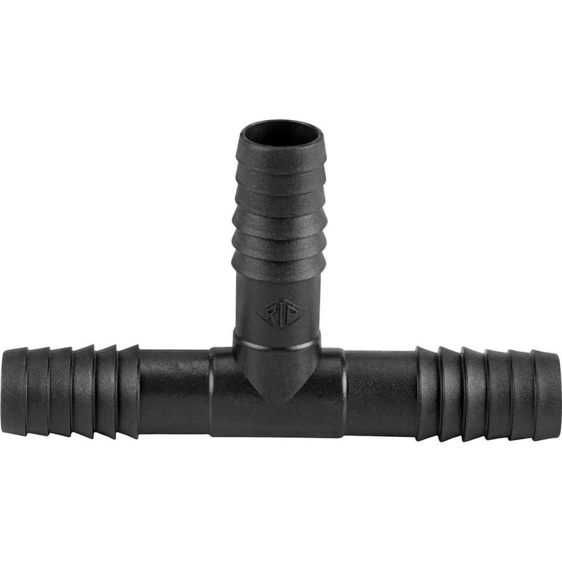 Emenda tipo T, interna tripla para mangueira de irrigação, 1" polipropileno preto, TE59N, REBOUÇAS