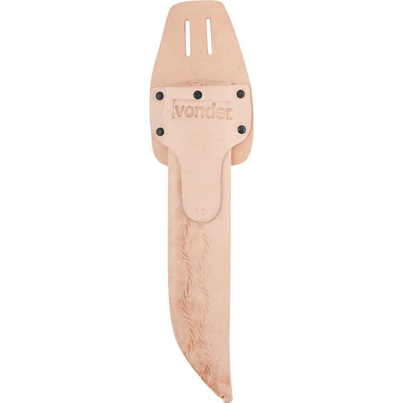 Bainha de couro fixa para facão 12"