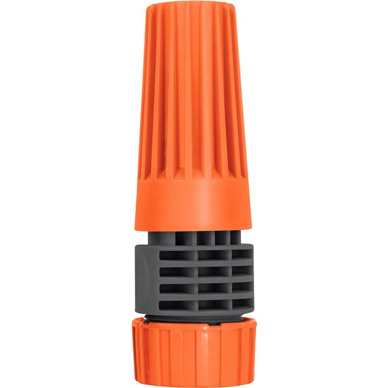 Esguicho plástico para mangueira 1/2", com jato regulável e engate rosqueado