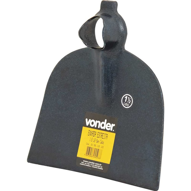Enxada estreita, tamanho 2, sem cabo, VONDER