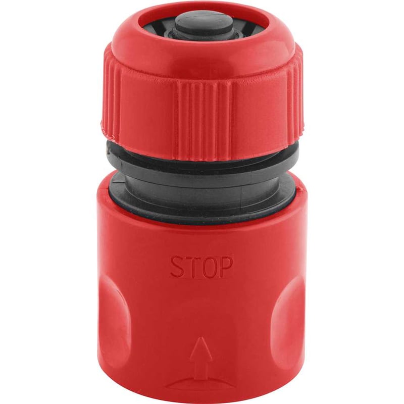 Engate rápido para mangueira 1/2", com bloqueador de fluxo
