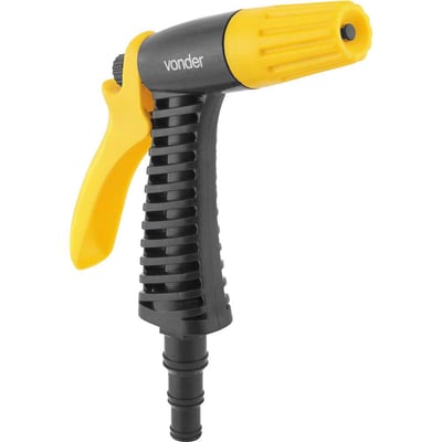 Esguicho plástico para jardim, tipo pistola, reforçado, espigão adaptável (1/2" - 5/8" - 3/4")