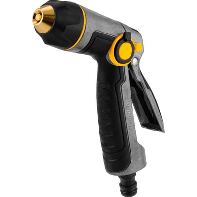 Esguicho metálico para jardim, tipo pistola, engate 1/2"