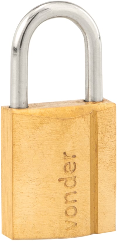 Cadeado de latão 20 mm, encartelado