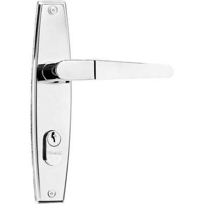 Fechadura para porta externa, Silvana 1000, 40 mm, cromado, 91556