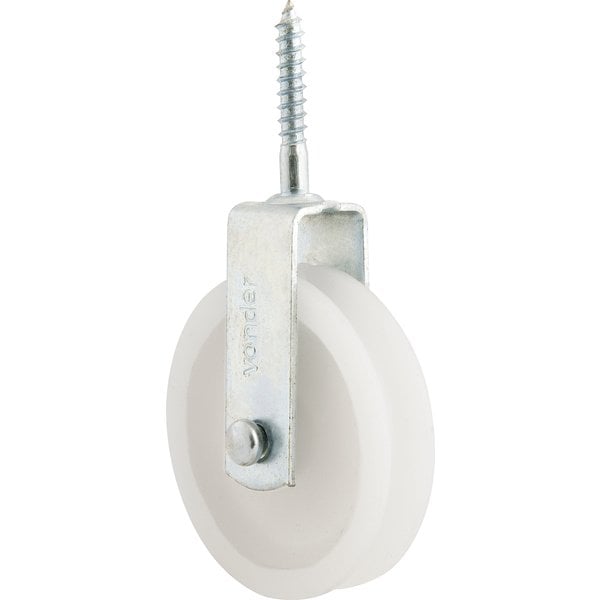Roldana plástica, 6 cm, com parafuso