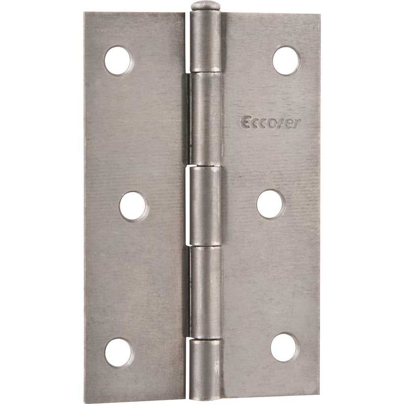 Dobradiça para porta 3", em ferro polido, com 3 peças