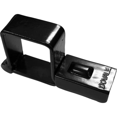 Porta-cadeado para portão, nº 10, 53 mm x 63 mm, preto, para cadeado 30 mm, 73510