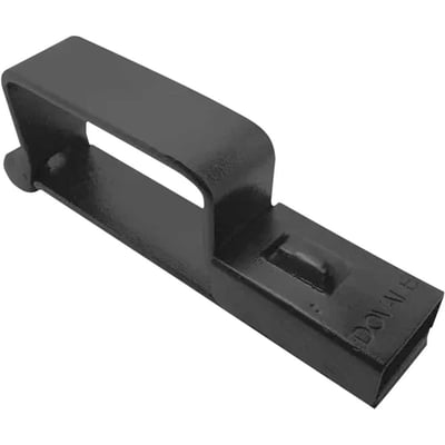 Porta-cadeado para portão, nº 4, 91 mm x 45 mm, preto, para cadeado 30 mm, 73504