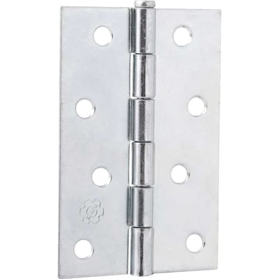Dobradiça 4" zincada, encartelada com 3 peças