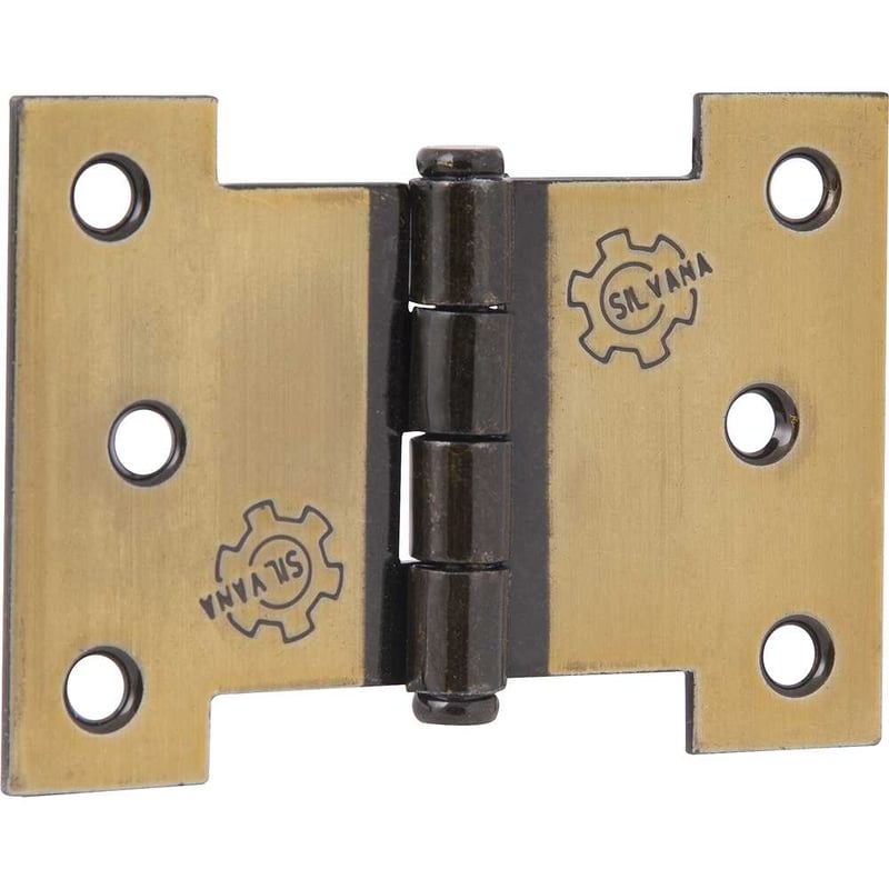 Dobradiça 3.1/2" em ferro oxidado, palmela, encartelada com 2 peças