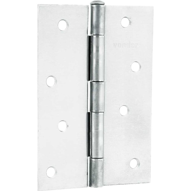 Dobradiça para porta 4", em ferro zincado