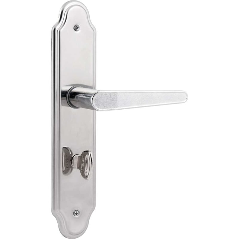 Fechadura banheiro, espelho em aço inox, modelo 823/03