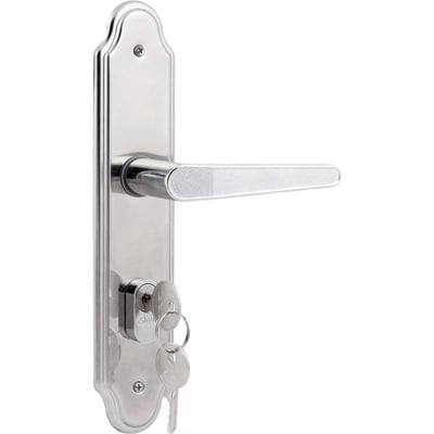 Fechadura externa, espelho em aço inox, modelo 803/03