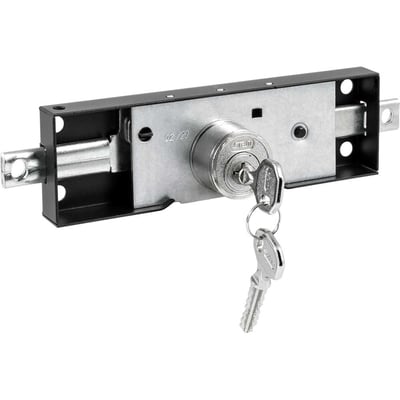 Fechadura para porta de enrolar, modelo 1201, tetra