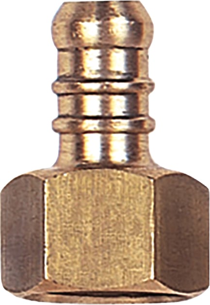 Terminal para mangueira de gás, rosca interna 1/2" BSP x TM 3/8", 3114