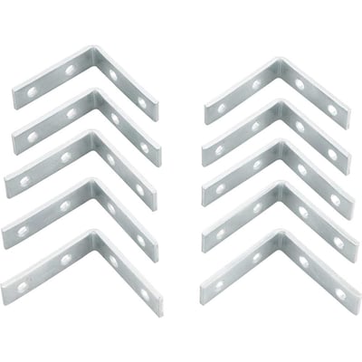 Cantoneira para cortina, 4 cm x 4 cm, zincada