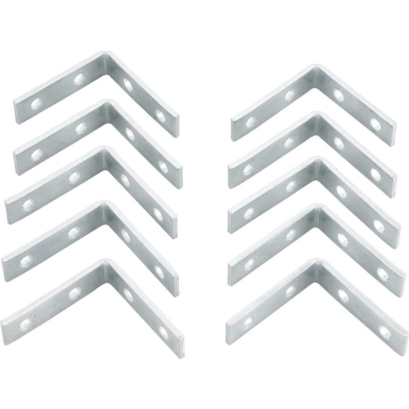 Cantoneira para cortina, 4 cm x 4 cm, zincada
