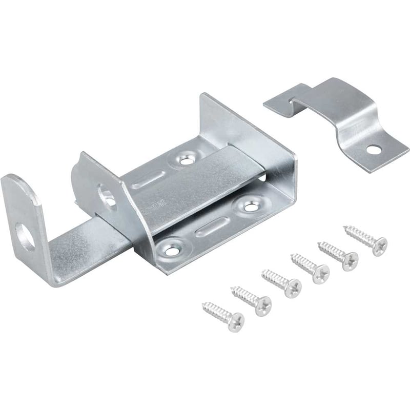 Fecho chato com porta-cadeado 2" - 50,8 mm, zincado, encartelado