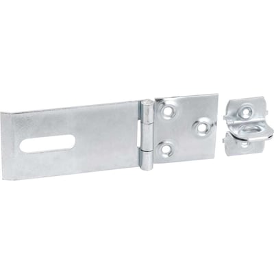 Porta cadeado zincado 3.1/2" - 88,9 mm, encartelado