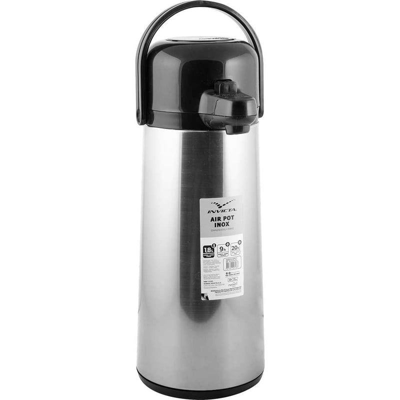 Garrafa térmica em inox, 1,8 litros, Air Pot