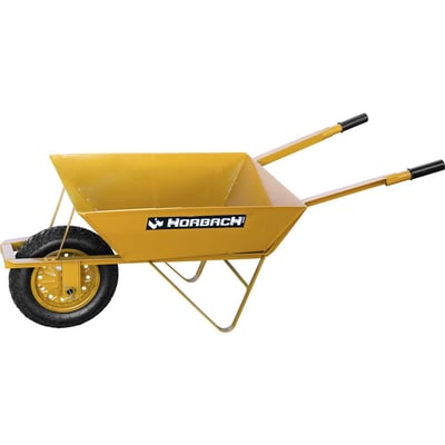 Carrinho de mão com pneu e câmara, caçamba quadrada, chapa 18 (1,20 mm)