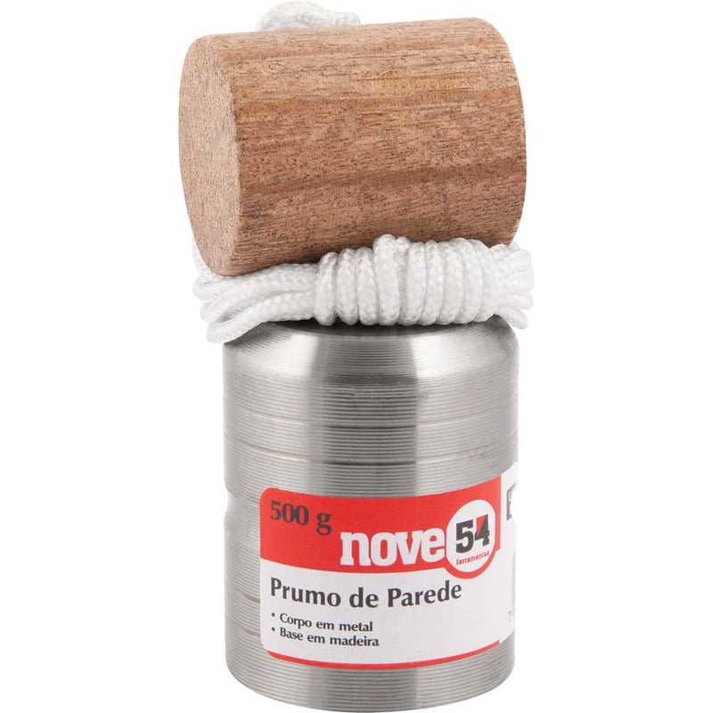 Prumo de metal para parede, 500 g