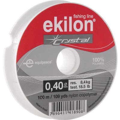 Linha para pesca, 0,40 mm x 100 m, branca
