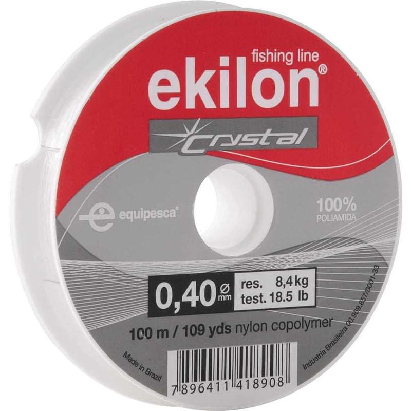Linha para pesca, 0,40 mm x 100 m, branca