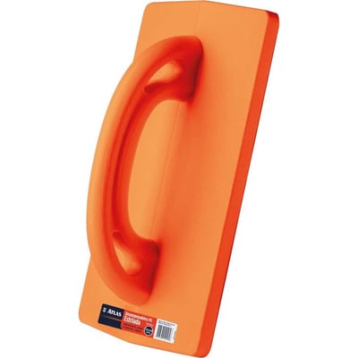 Desempenadeira plástica, 190 mm x 310 mm, base estriada, AT161/1
