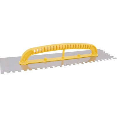 Desempenadeira de aço, dentada, 120 mm x 480 mm