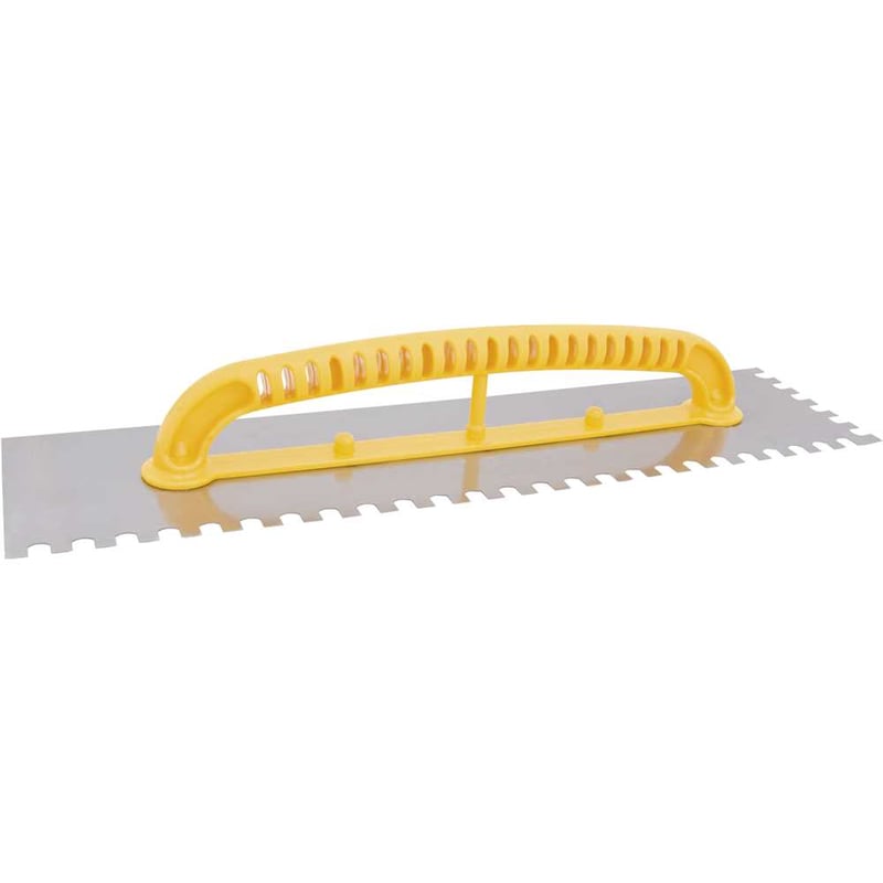 Desempenadeira de aço, dentada, 120 mm x 480 mm